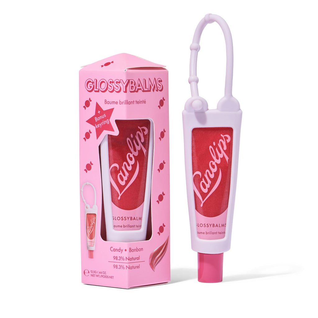 Lanolips Glossybalm Candy Bauble – Ultra Hydrating Tinted Lip Gloss with Lanolin & Vitamin E