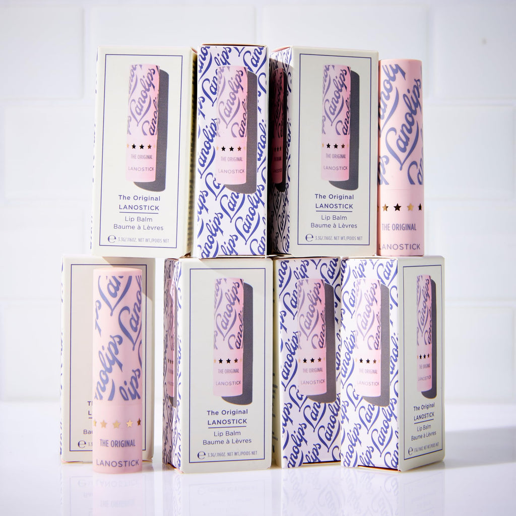 Lanolips Lanostick Lip Balm – Deep Hydration with Lanolin, Castor & Jojoba Oils (3.3g)