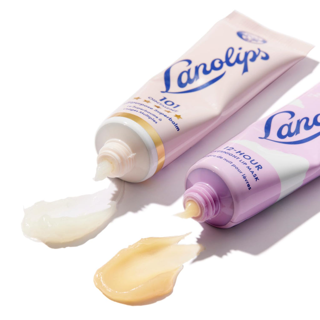 Lanolips 101 Lanolin Lip Balm & Overnight Lip Mask Duo – Day & Night Hydration Set