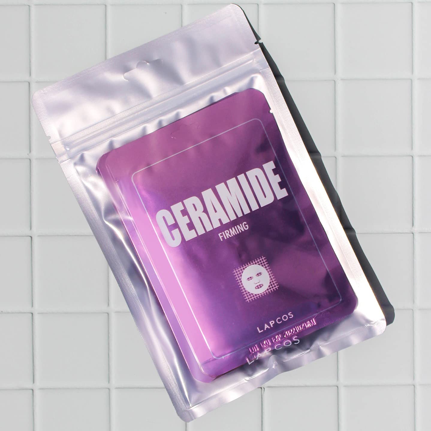 LAPCOS Ceramide Sheet Mask 5-Pack — Daily Moisture, Hydration & Firming