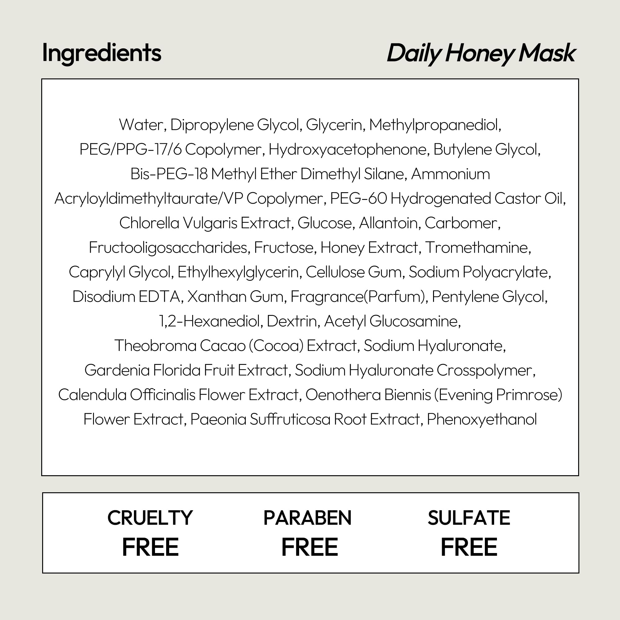 LAPCOS Honey Sheet Mask – Hydration, Elasticity & Antioxidants (5-Pack)
