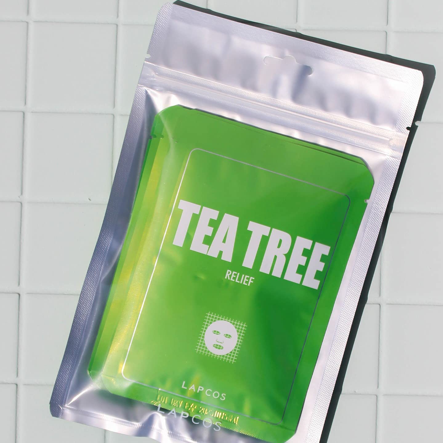 LAPCOS Tea Tree Sheet Mask | Daily Soothing Face Mask (5-Pack)