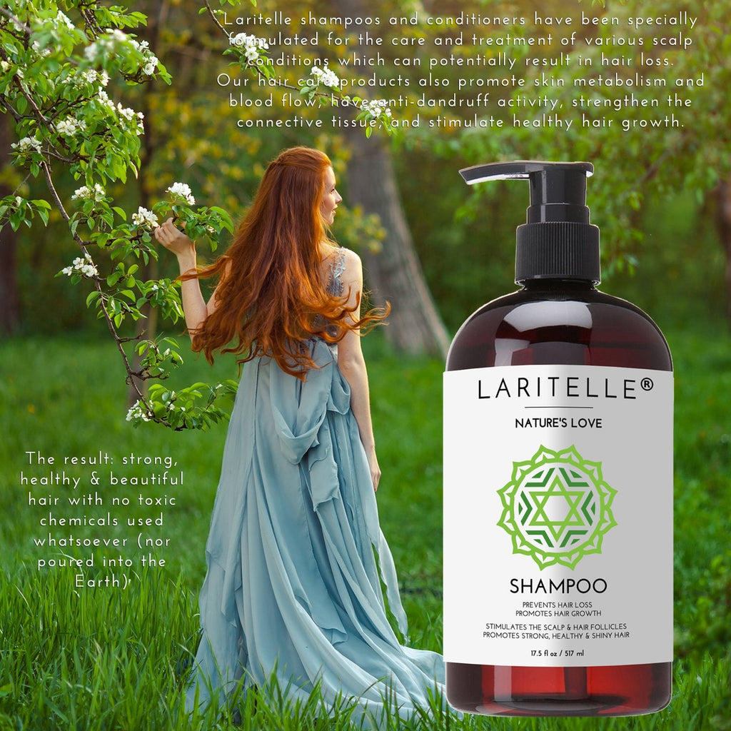 Laritelle Organic Shampoo & Conditioner – Hair Growth Support, No SLS, Gluten, Parabens