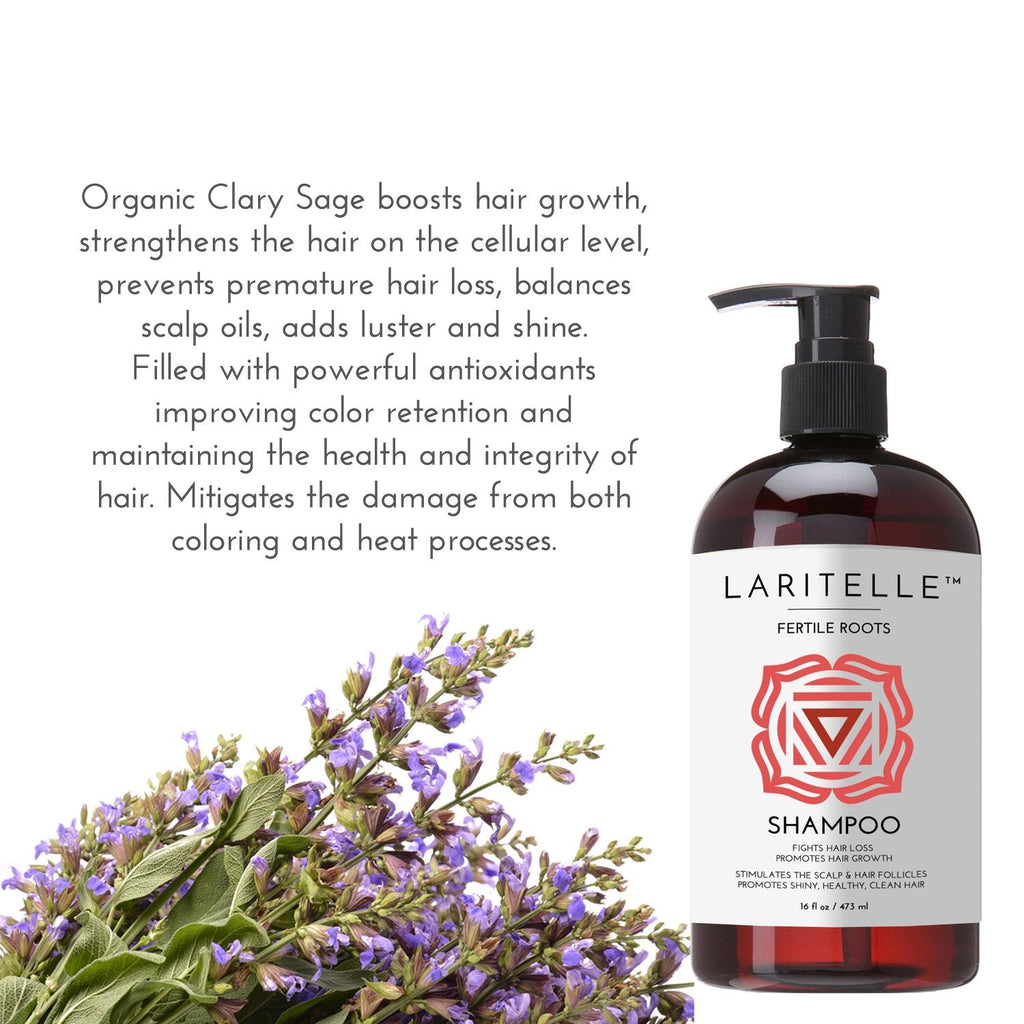 Laritelle Organic Shampoo Fertile Roots – Strengthen, Nourish & Promote Healthy Growth