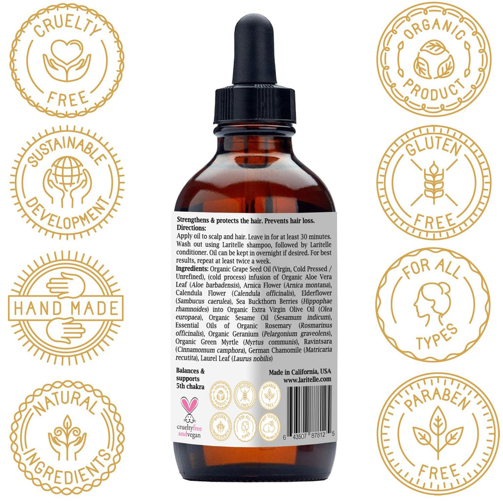 Laritelle Organic Hair Loss Treatment Silk Velvet | Scalp Care & Hair Vitality
