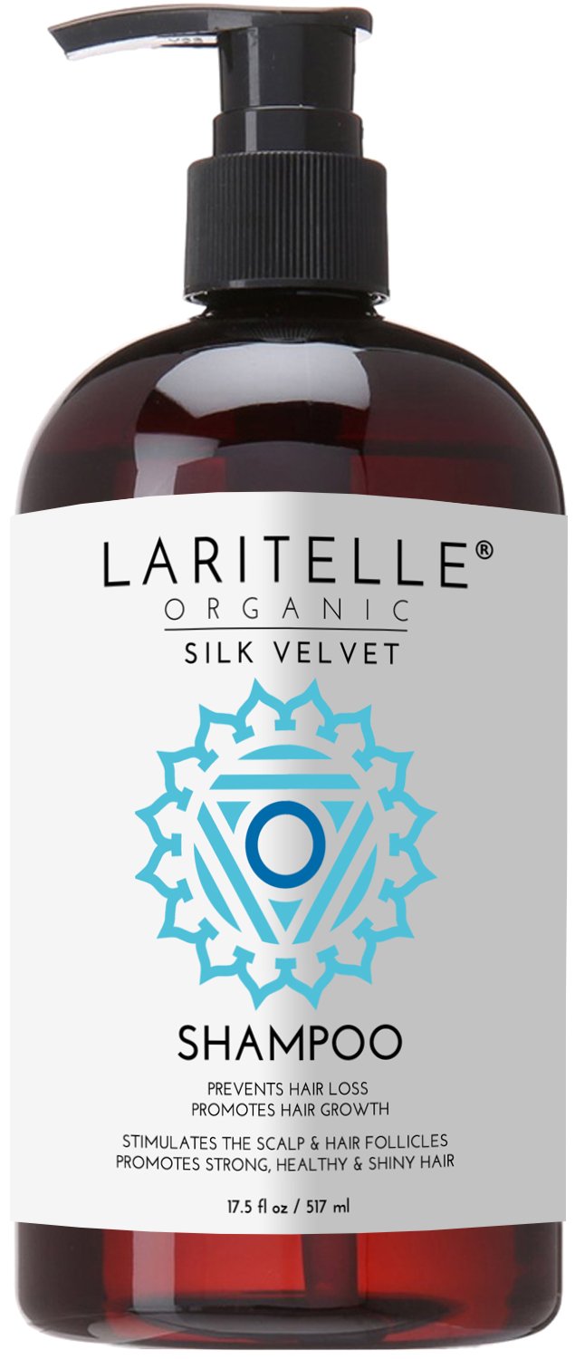 Laritelle Silk Velvet Organic Hair Loss Prevention Shampoo – Rosemary & Rice Protein | Made in California