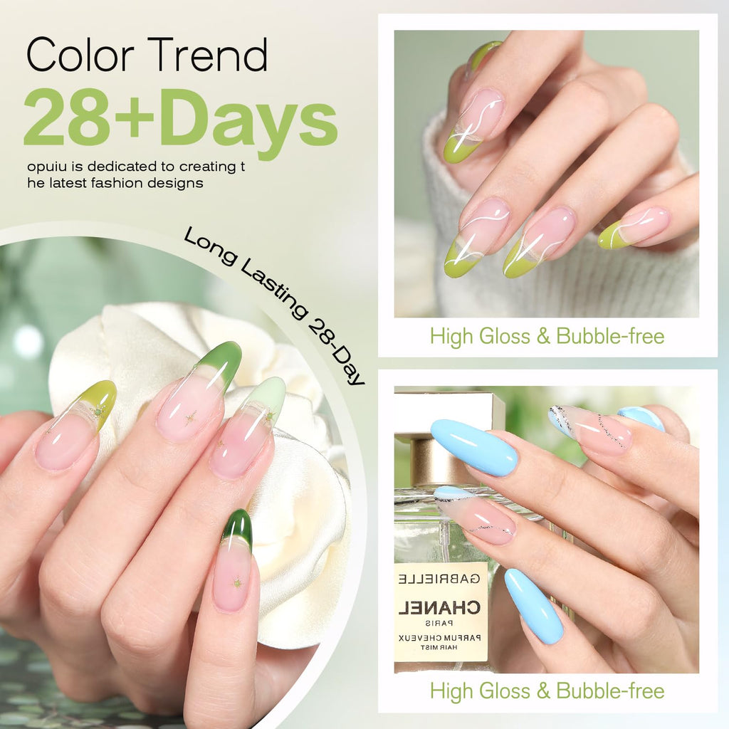 Larvall Beautpal 40 PCS Gel Nail Polish Set | All Seasons Collection – 36 Colors + Base & Top Coats (7ml)