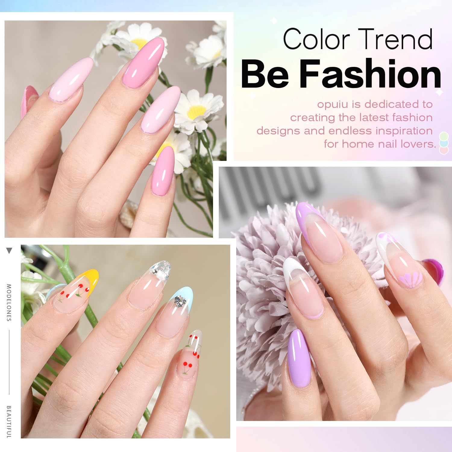 Larvall Beautpal 40 PCS Gel Nail Polish Set | All Seasons Collection – 36 Colors + Base & Top Coats (7ml)
