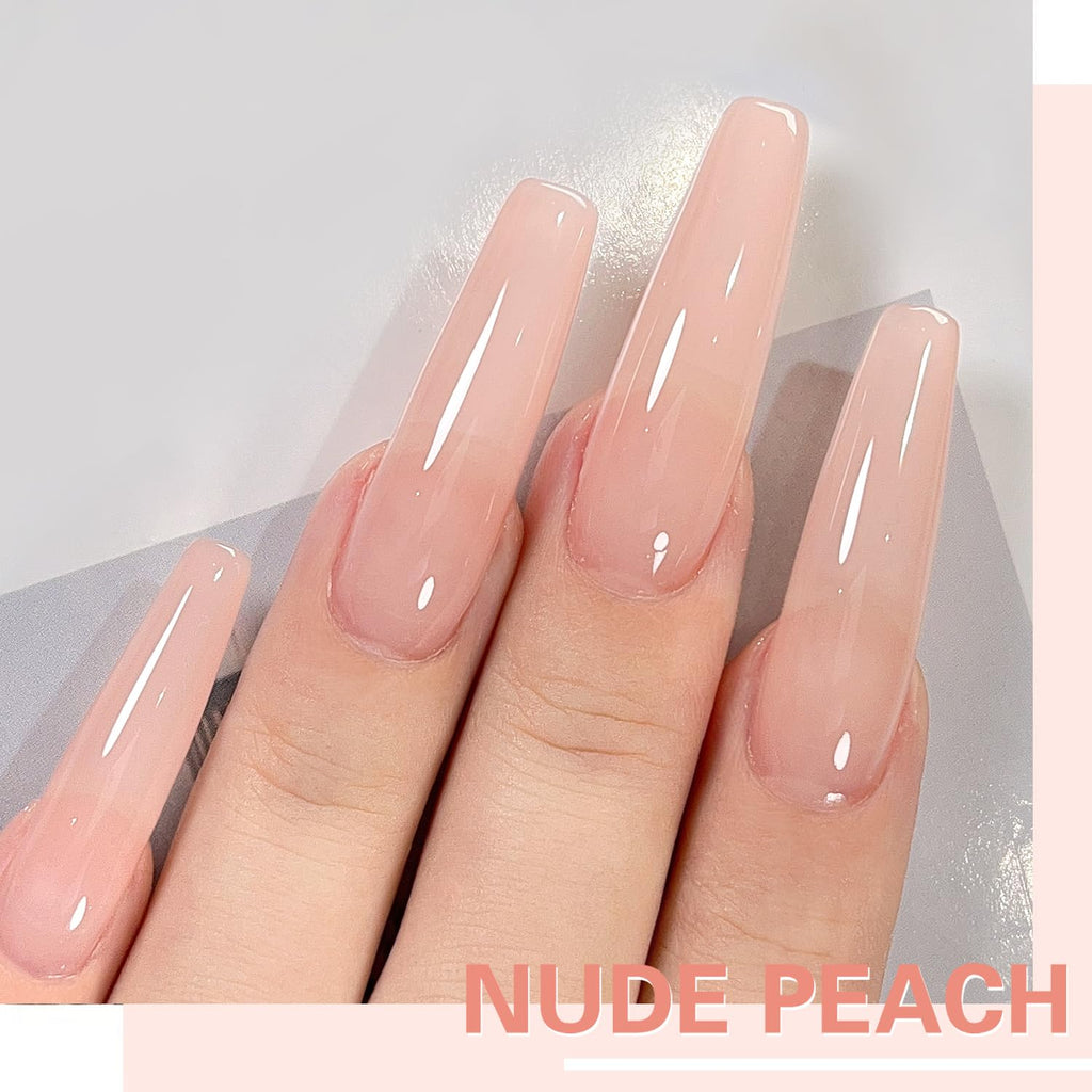 Larvall Beautpal Nude Gel Polish Set – 6-Piece Milky Nude Jelly Gel Kit (8ml)