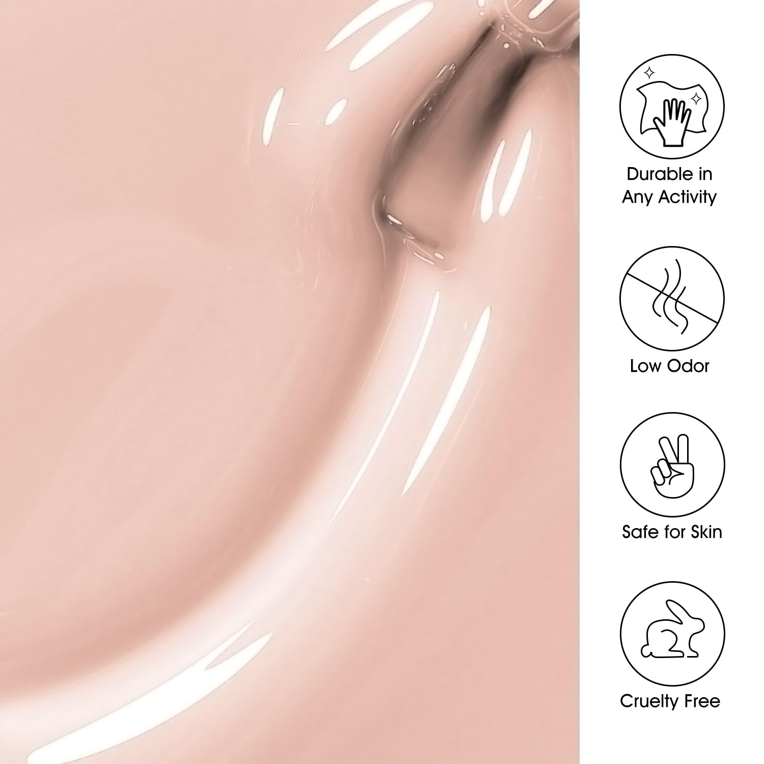 Larvall Beautpal Nude Gel Polish Set – 6-Piece Milky Nude Jelly Gel Kit (8ml)