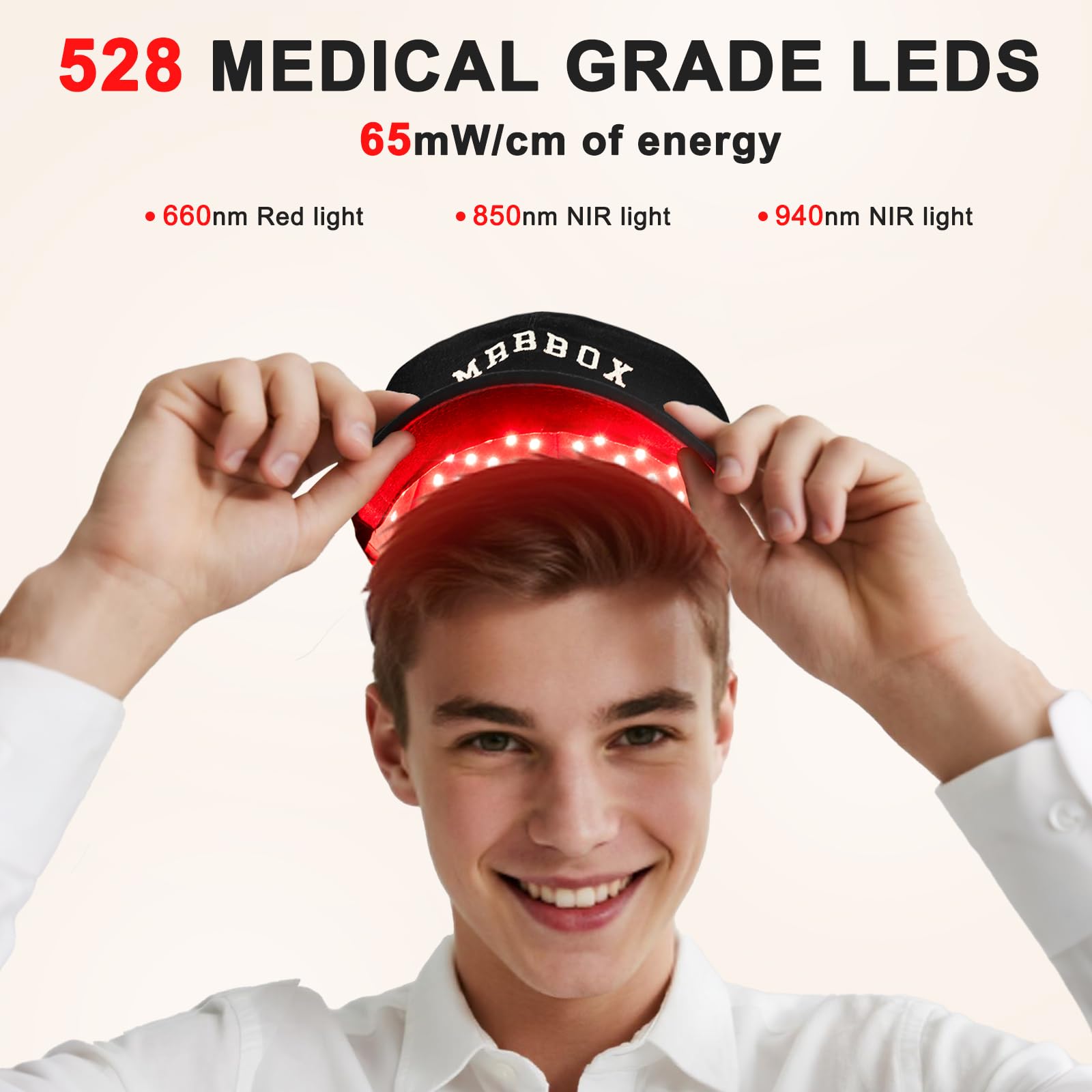 Laser Hair Growth Cap — Non-Invasive Red & Infrared Light Therapy for Scalp
