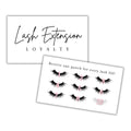 Lashicorn Lash Extension Loyalty Punch Cards – 50 Pack, 2x3.5 in