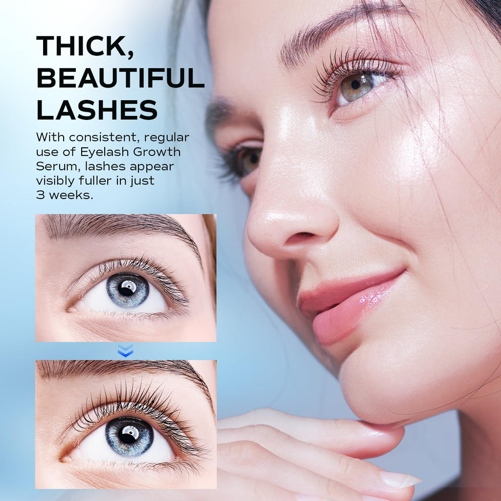 LashRay Renewing Eyelash Serum – Peptide-Infused Growth for Longer, Thicker Natural Lashes (0.1 oz)