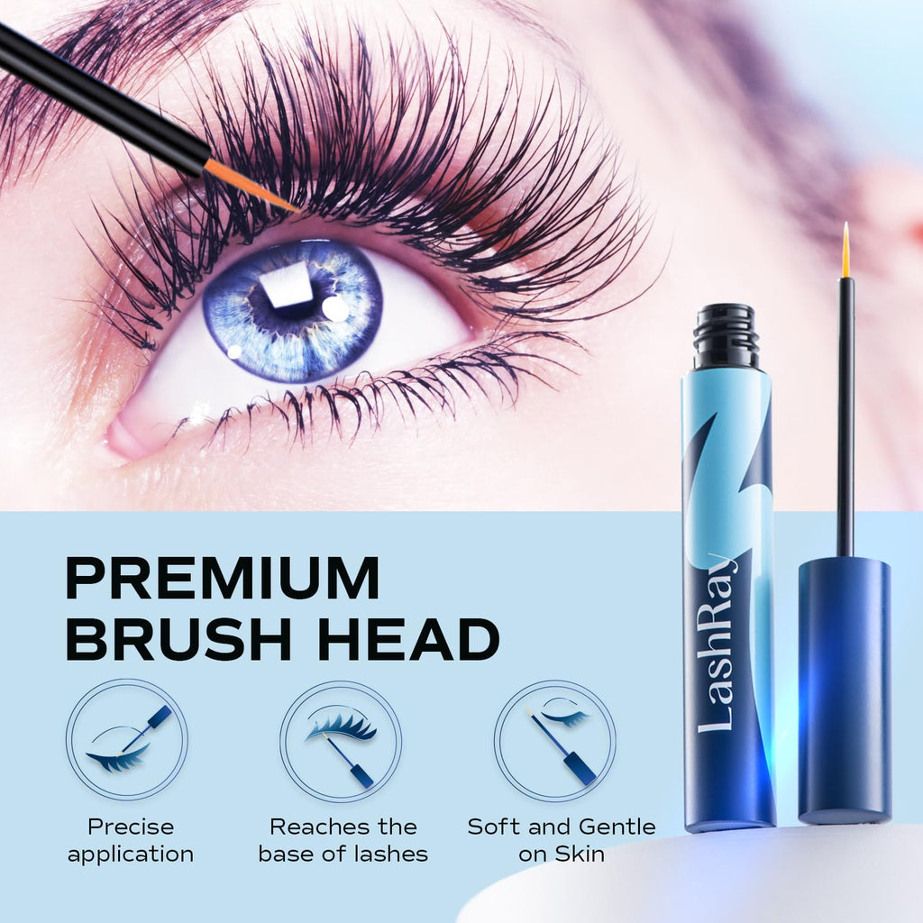 LashRay Renewing Eyelash Serum – Peptide-Infused Growth for Longer, Thicker Natural Lashes (0.1 oz)