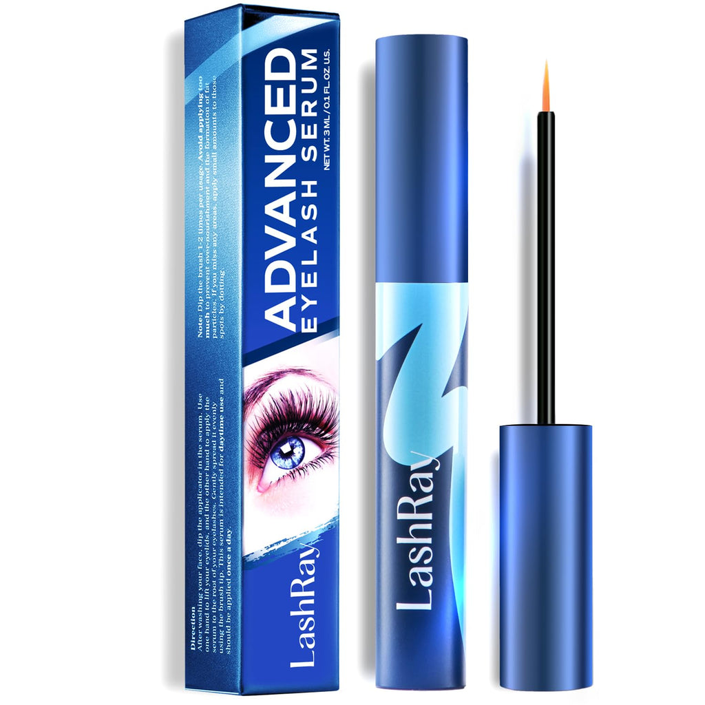LashRay Renewing Eyelash Serum – Peptide-Infused Growth for Longer, Thicker Natural Lashes (0.1 oz)