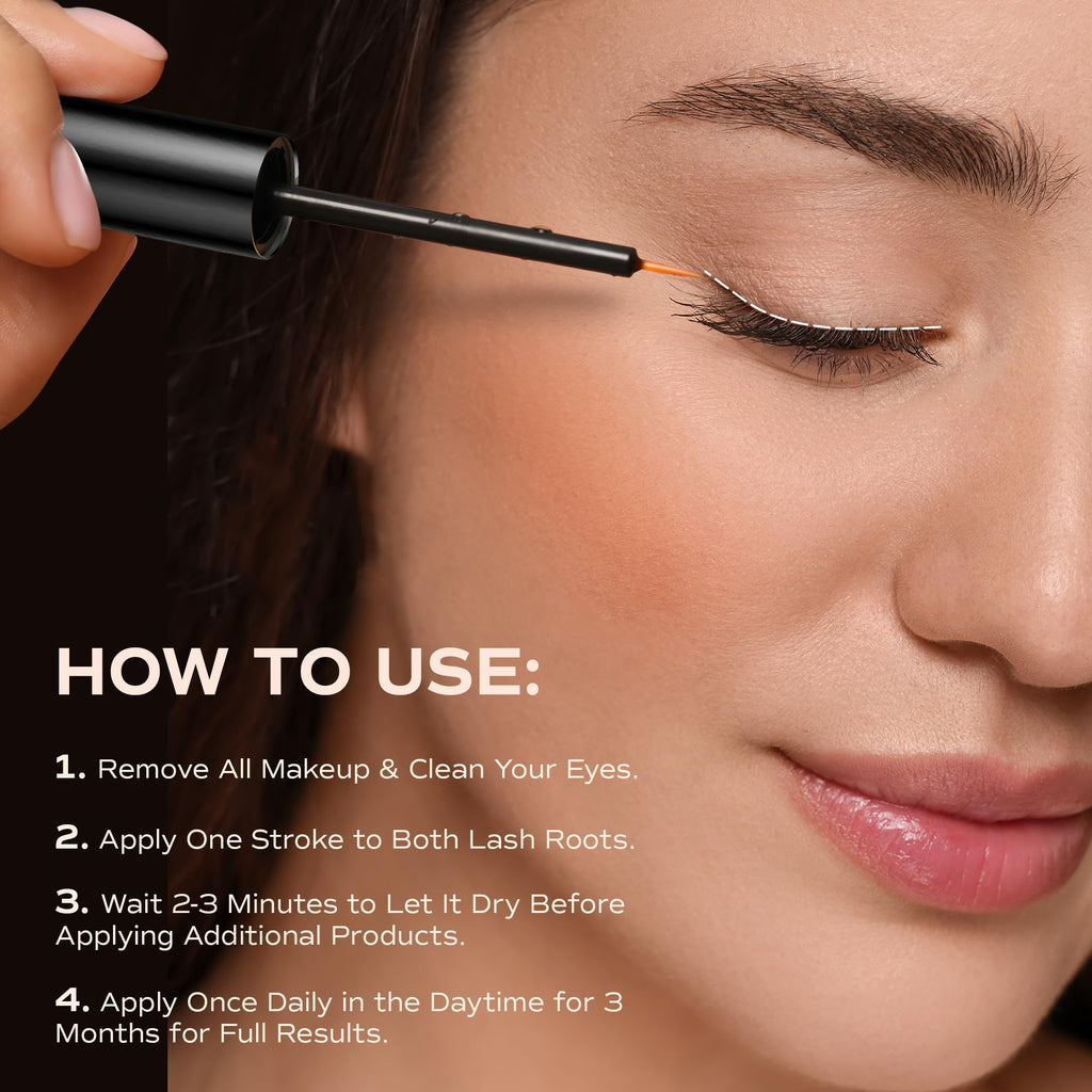 LashRay Eye Lash Enhancing Serum – Grow Longer, Thicker Eyelashes, 0.1 oz