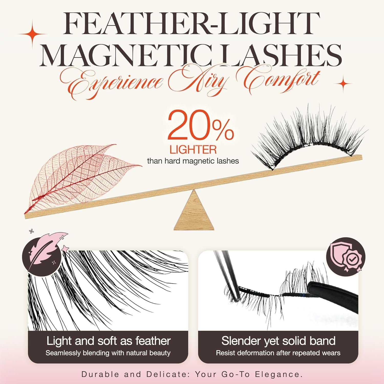 LASHVIEW Magnetic Eyelashes Natural Look RCM01-1 | Reusable Magnetic Lashes with Applicator