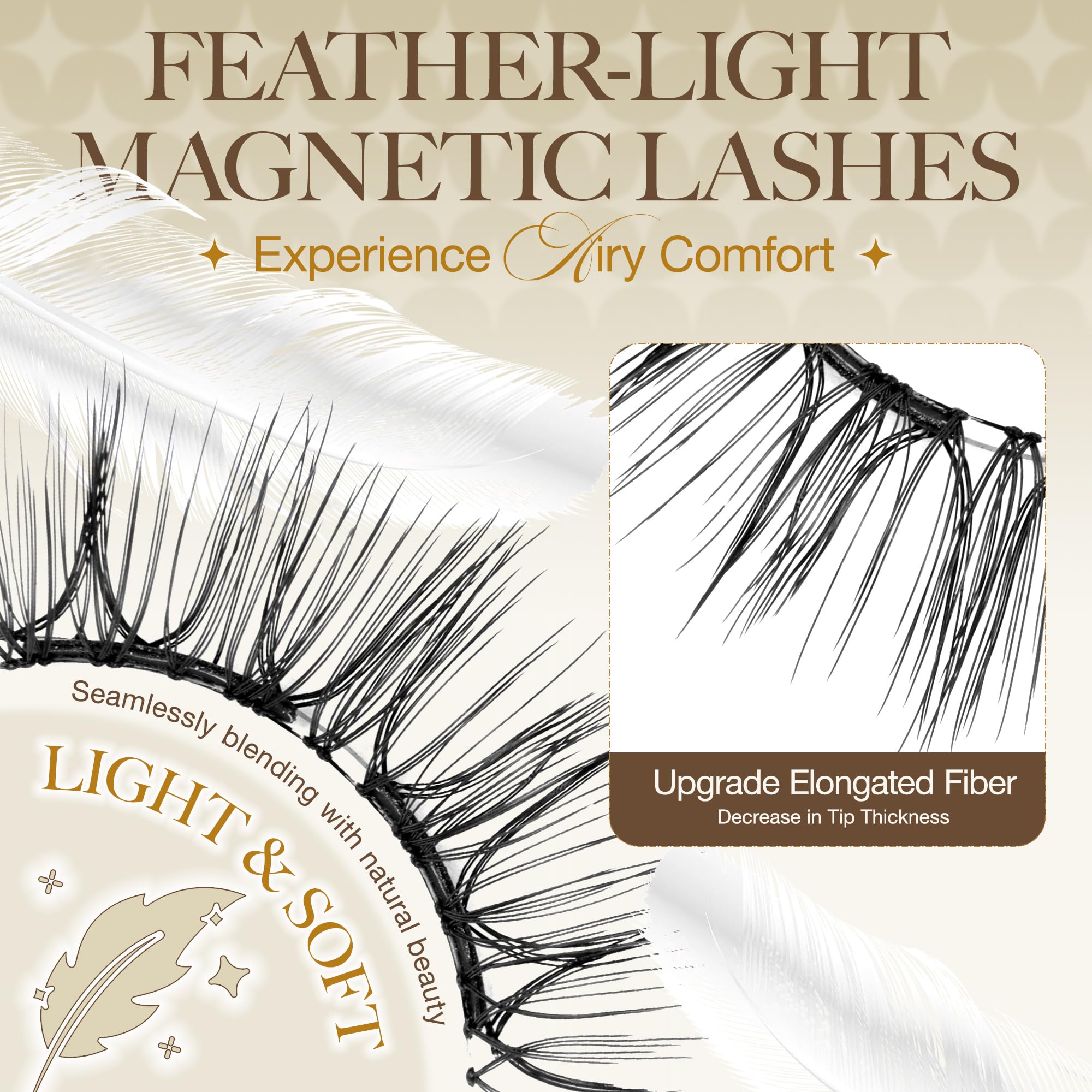 LASHVIEW Update Soft Magnetic Eyelashes Kit CT32 – Natural Look, Reusable