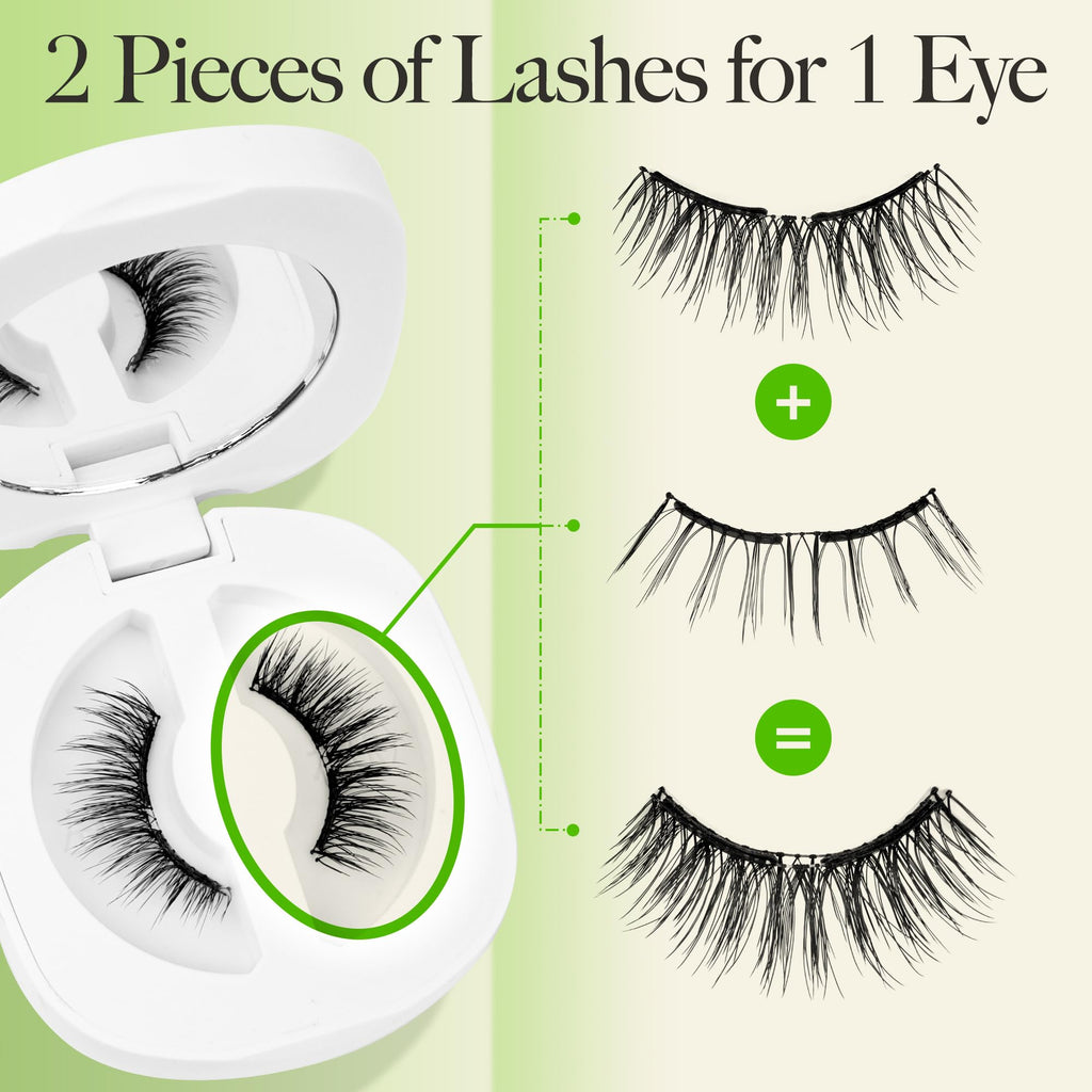 LASHVIEW Upgrade Soft Magnetic Eyelashes with Applicator | Reusable, Glue-Free, All-Day Comfort