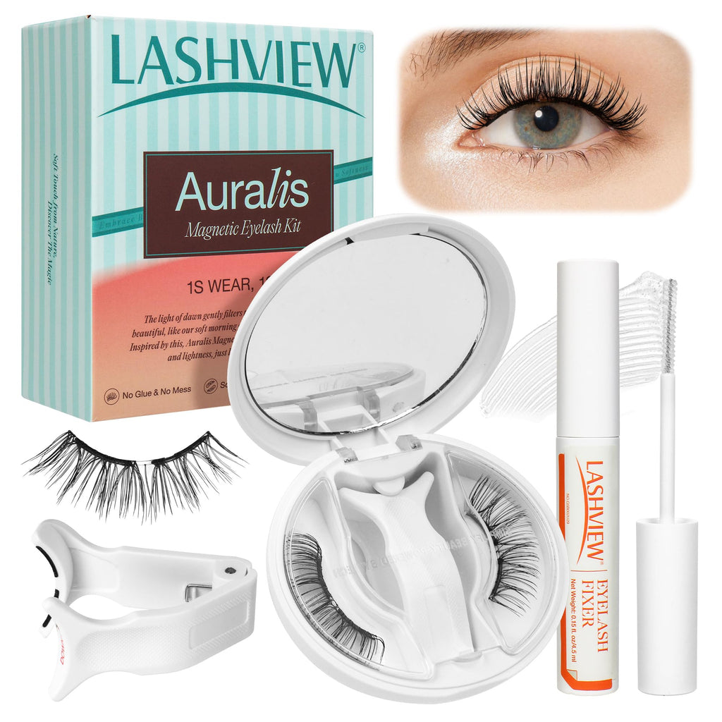 LASHVIEW Soft Magnetic Eyelashes Kit – Natural Look with 0.17mm Ultra-Thin Magnets