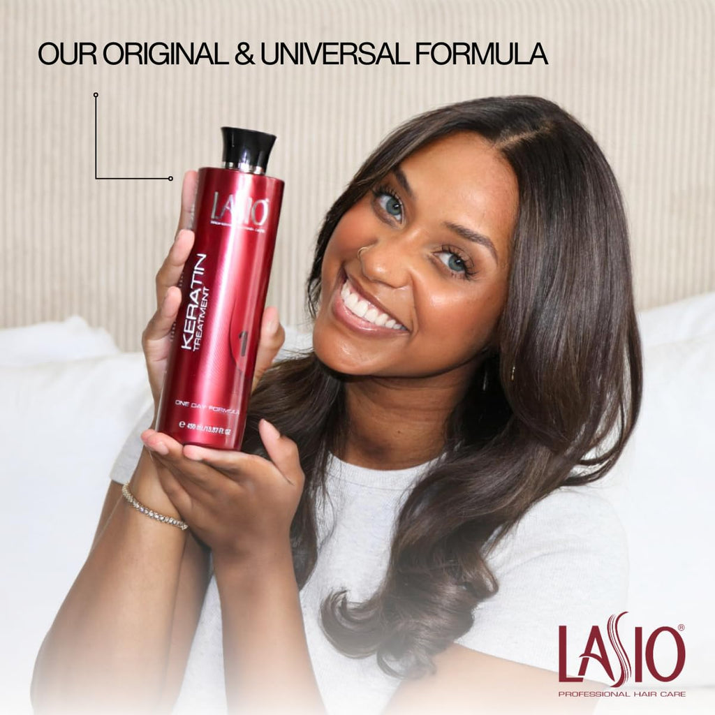 Lasio Keratin One Day Treatment – Frizz Elimination, Smoothing & Strengthening Hair Treatment | Salon-Grade Formula | 15.87 fl oz