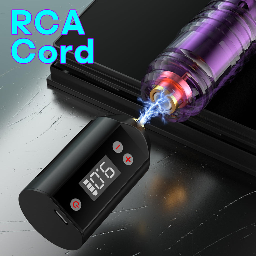 LASTJUDG Tattoo Pen Kit Wireless – Complete Beginner Tattoo Supplies with 2 Batteries and 11 Inks