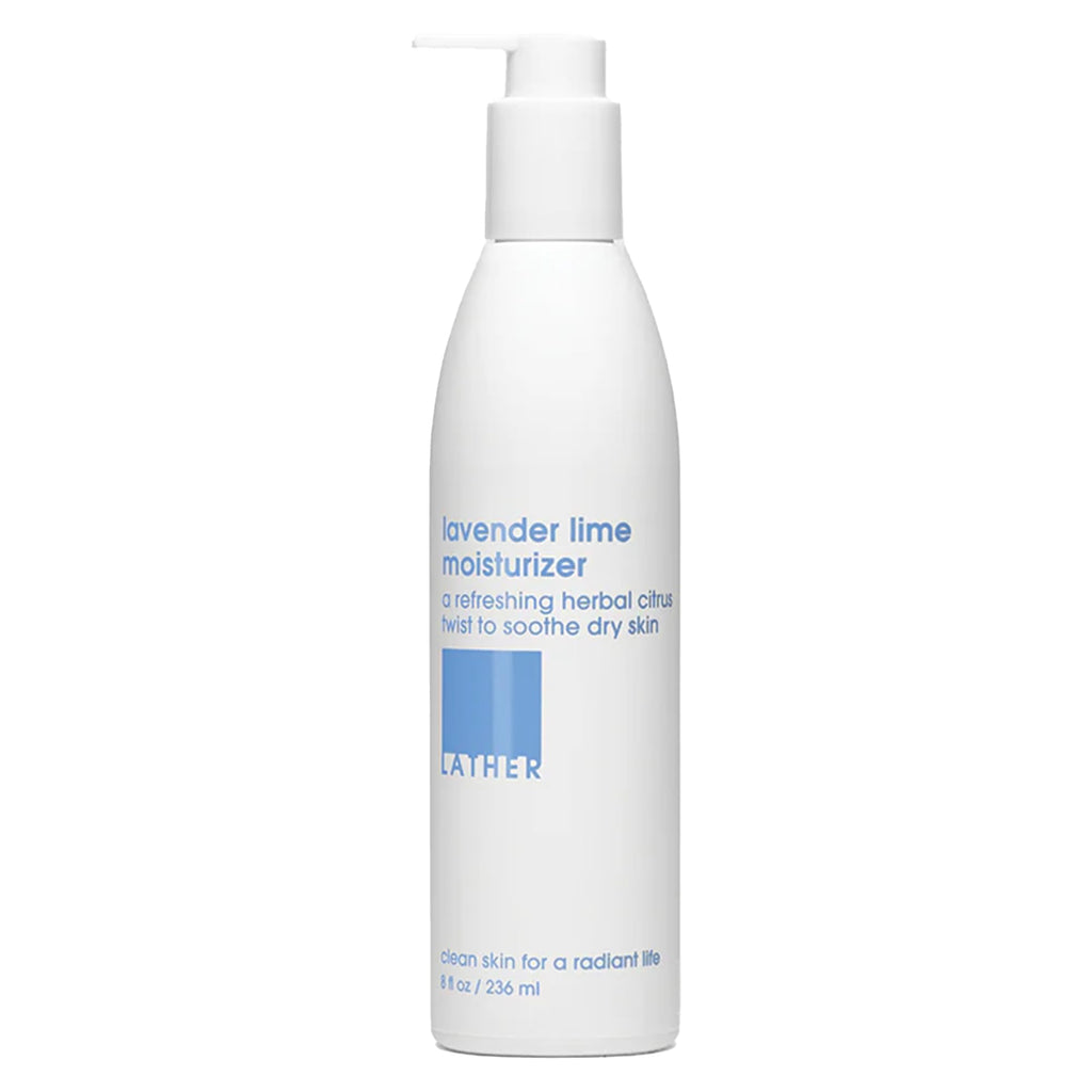 LATHER Lavender Lime Body Moisturizer – 8 oz Daily Hydration Lotion | Vegan & Cruelty-Free