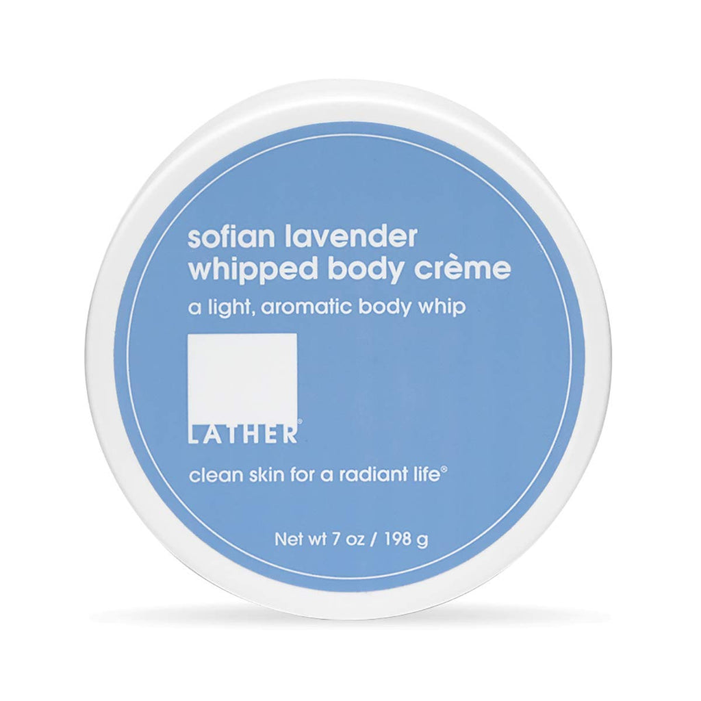 LATHER Sofian Lavender Whipped Body Butter — Rich Daily Hydration, Non-Greasy 7 Oz