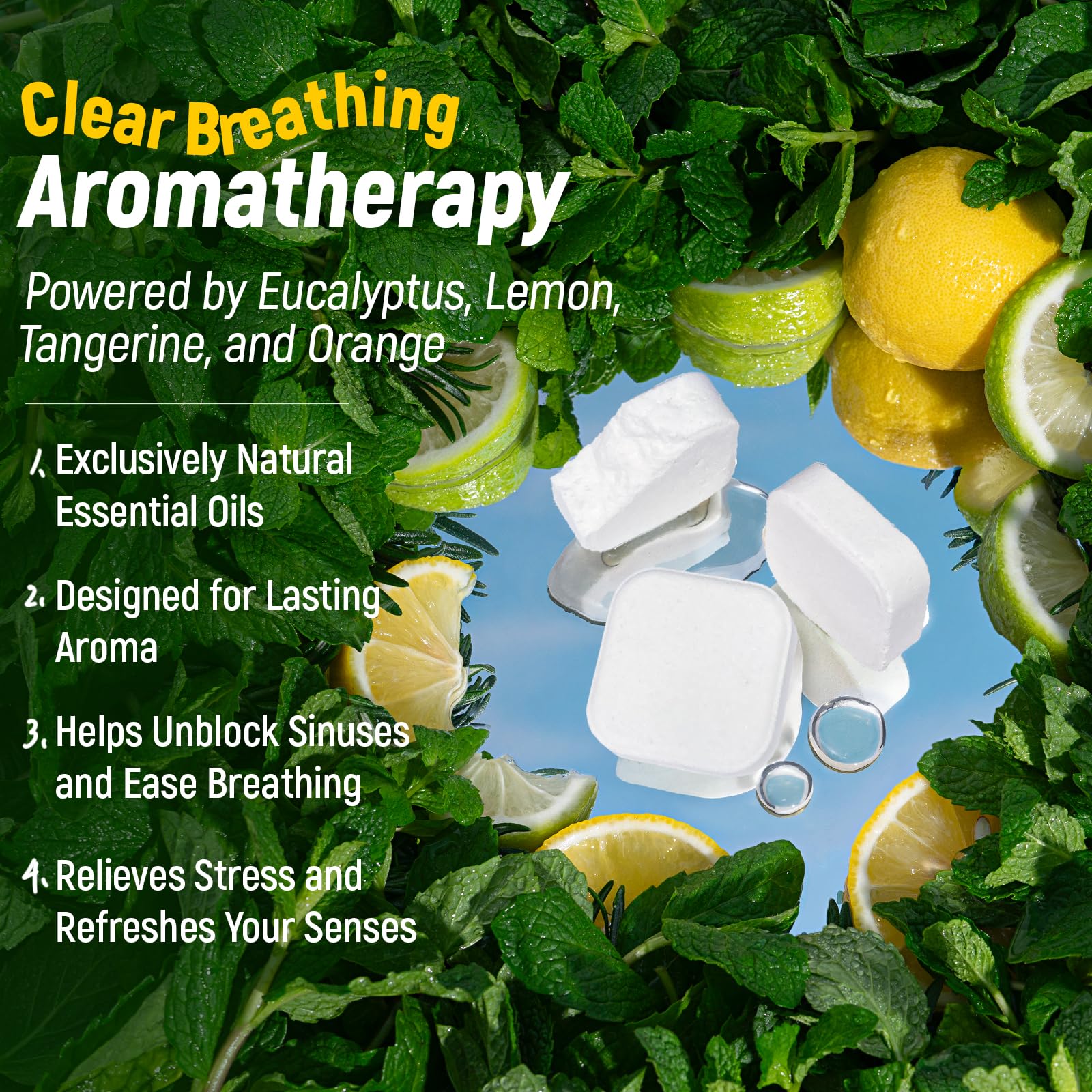 Lather Valley Shower Steamers Aromatherapy & Sport – 30 Pack with 100% Pure Essential Oils