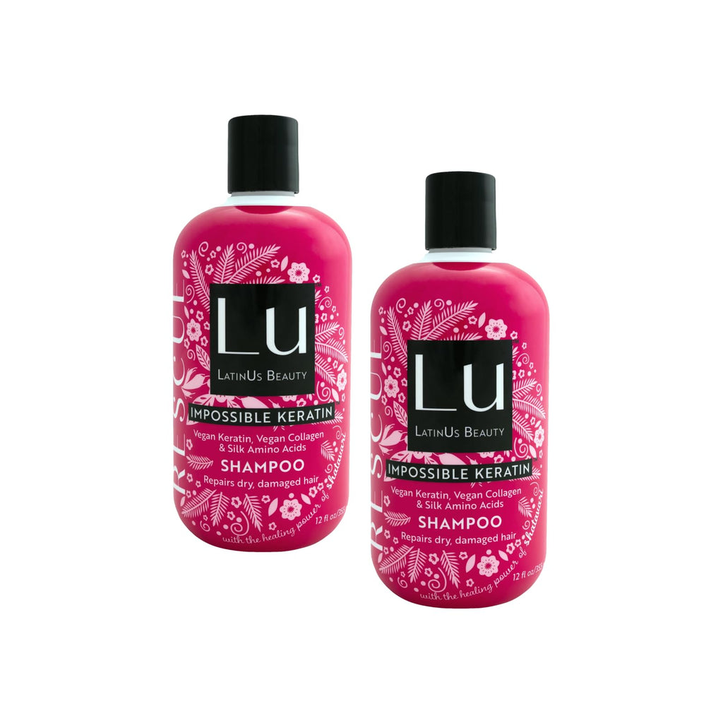 Latinus Beauty Rescue Impossible Keratin Anti-Frizz Shampoo – 2 x 12 oz Bottles