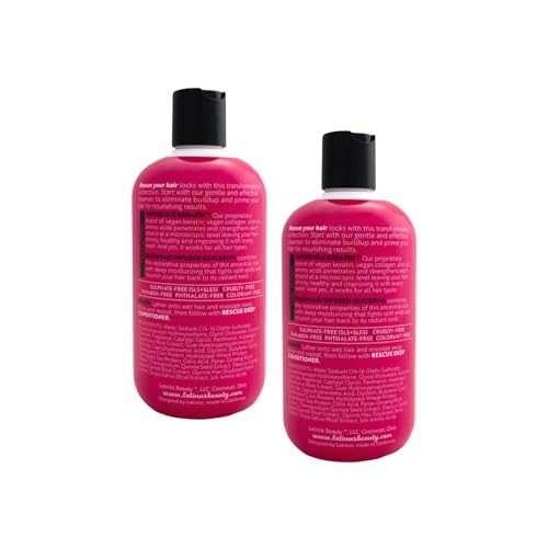 Latinus Beauty Rescue Impossible Keratin Anti-Frizz Shampoo – 2 x 12 oz Bottles
