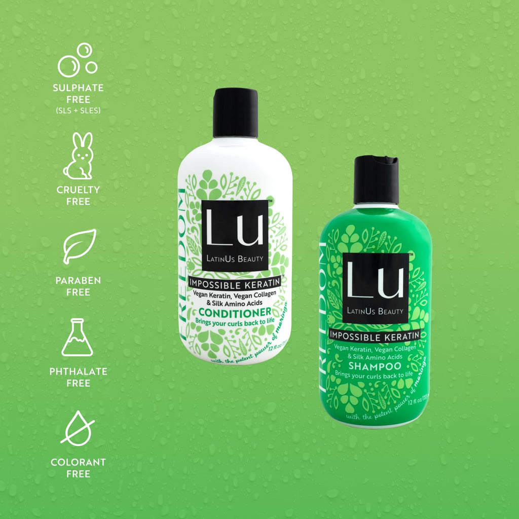 LATINUS Lu by LatinUs Beauty Freedom Set — Defined Curls & Waves Haircare (24 oz)