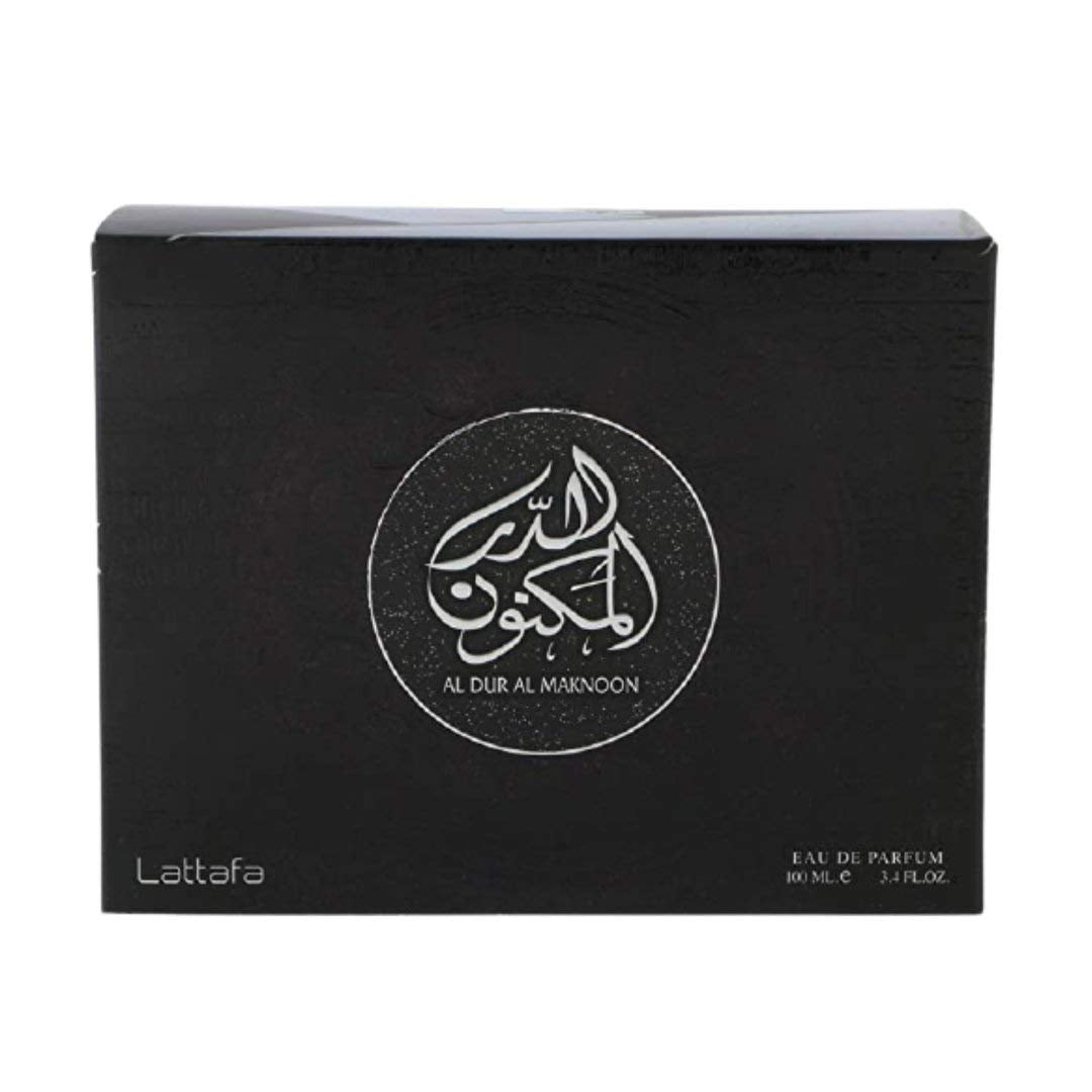 Lattafa Al Dur Al Maknoon Silver for Men EDP – 100 ml | Fresh Leather with Fruity Accents