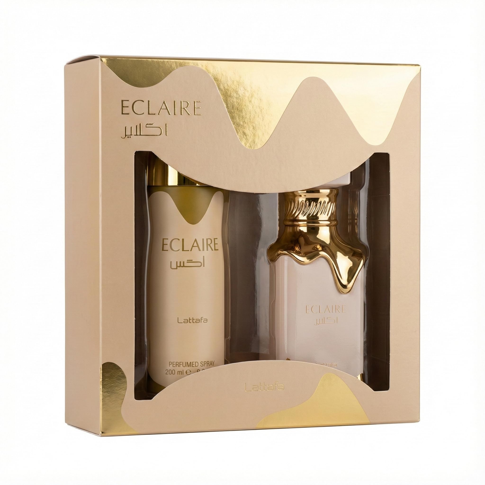 Lattafa Eclaire Gift Set – 100ml EDP + 200ml Perfumed Body Spray