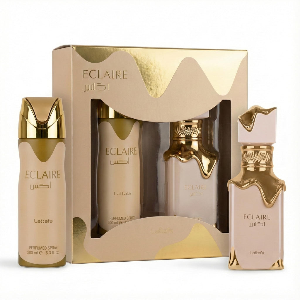 Lattafa Eclaire Gift Set – 100ml EDP + 200ml Perfumed Body Spray