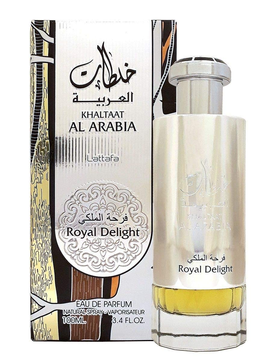 Lattafa Khaltaat Al Arabia Royal Delight (Silver) – Unisex EDP Spray, 3.4 oz