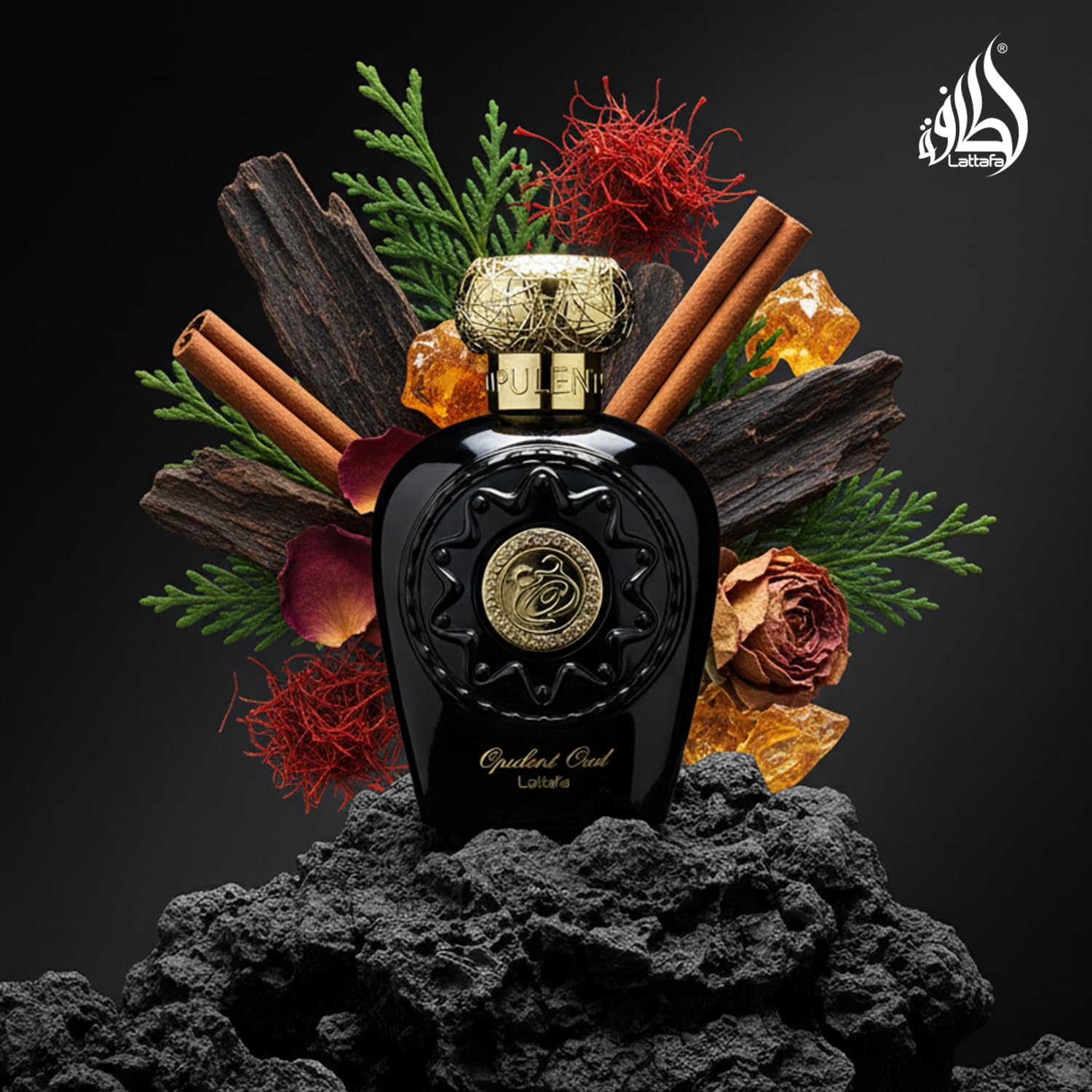 Lattafa Opulent Oud EDP for Unisex – 3.4 oz | Rich Oud, Sweet-Spicy Oriental Perfume