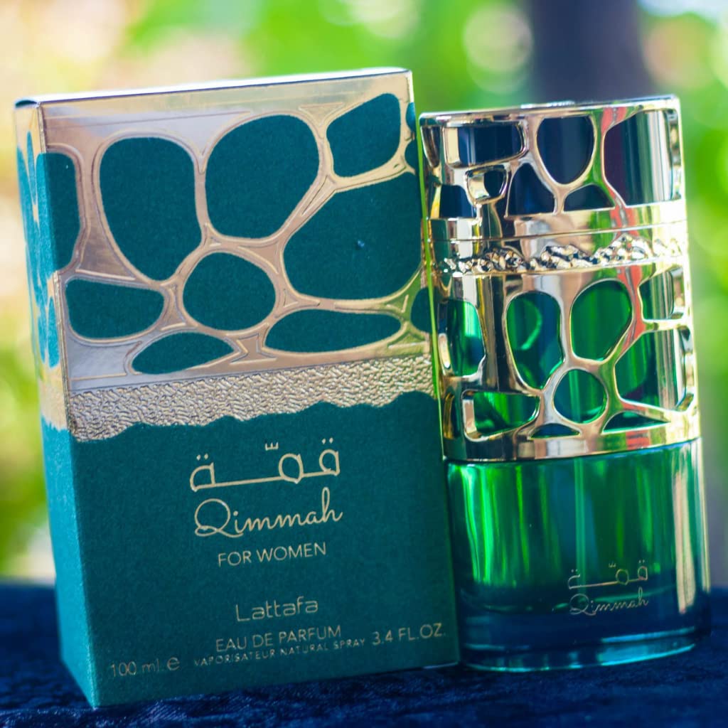 Lattafa Qimmah for Women EDP – 100ml | Elegant Oriental Floral with Lavender, Saffron & Oudh