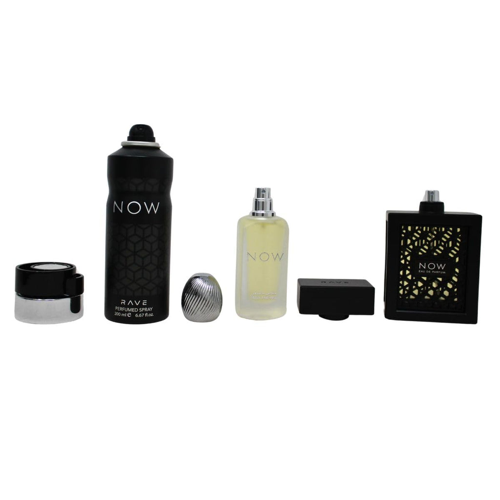Lattafa Rave Now for Men 3-Piece Gift Set | EDP 3.4oz + Hair Mist 1.7oz + Deodorant 6.7oz