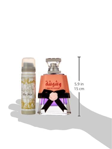 Lattafa Washwashah 2-Piece Set for Women – 3.4 oz EDP + 1.7 oz Deodorant