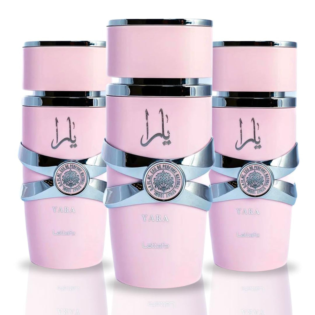 Lattafa Yara for Women Eau de Parfum Spray | 3.4 oz Pack of 3