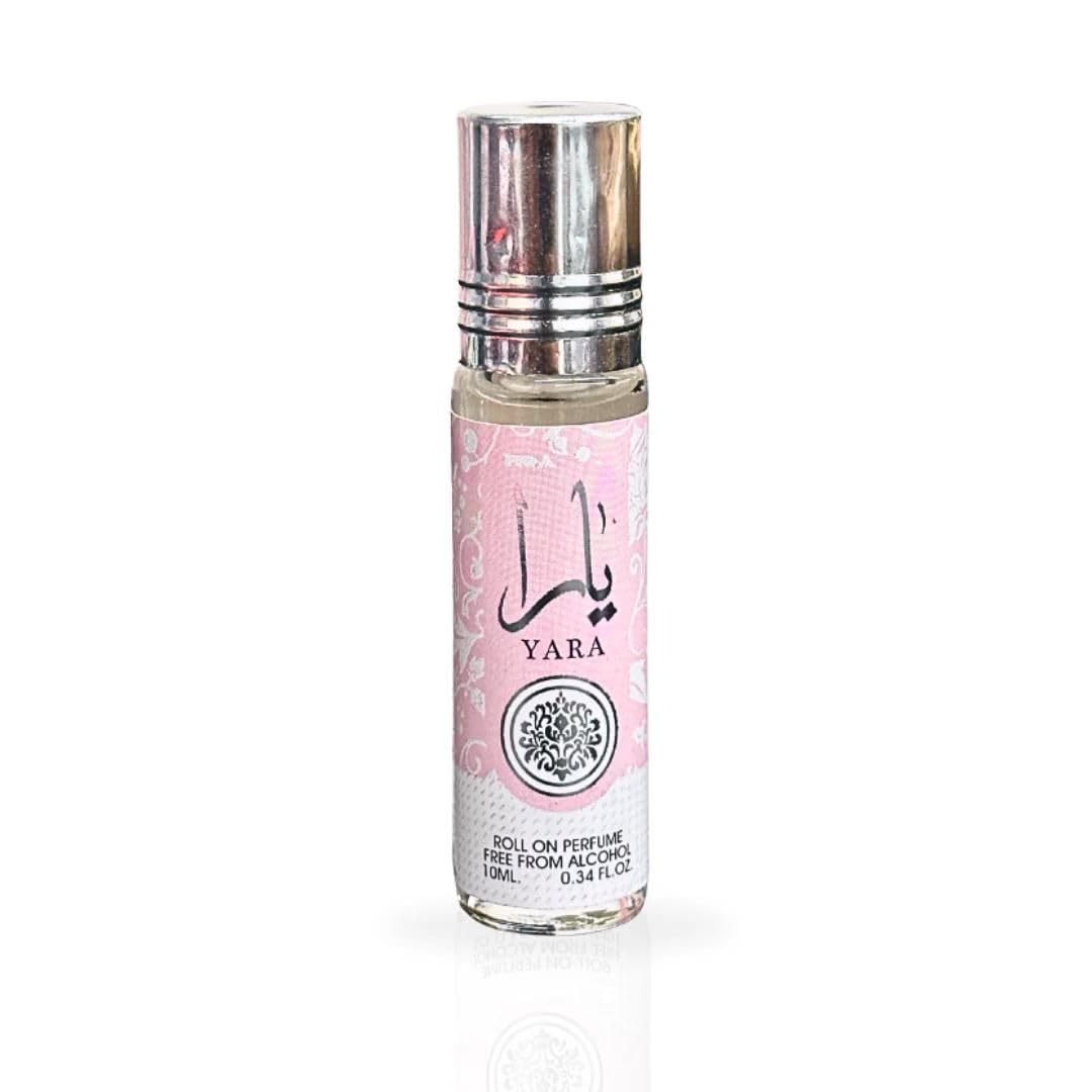 Lattafa Yara Roll-On Perfume Oil – 12 x 10 ml (0.34 fl oz) | Alcohol-Free & Long-Lasting