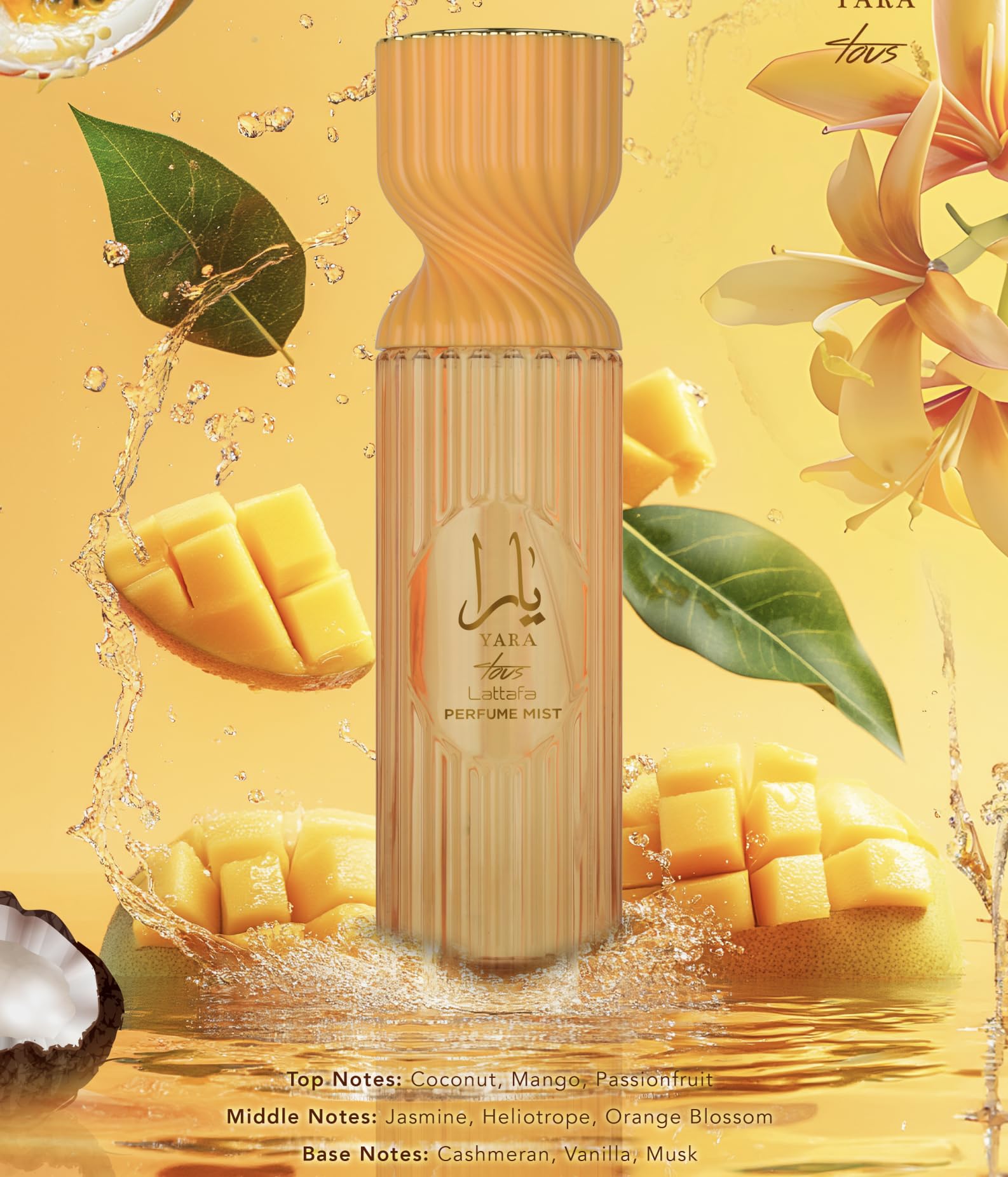 Lattafa Yara Tous Perfume Mist 250ml – Tropical Coconut, Mango & Passionfruit