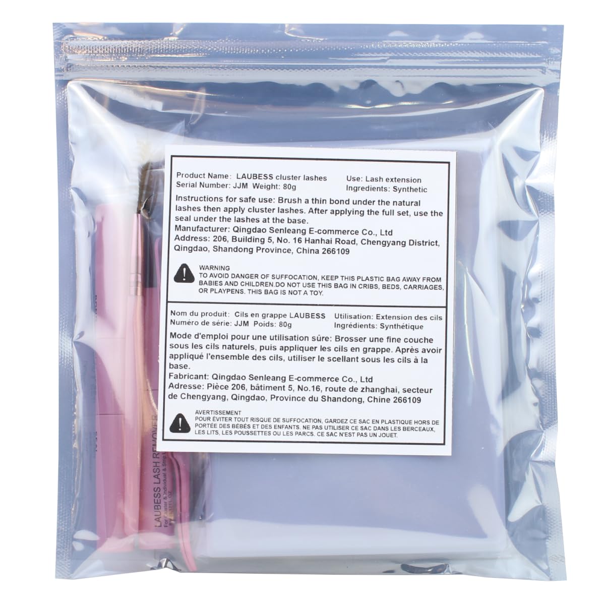 LAUBESS Lash Extension Kit 40D Clusters — DIY Waterproof Lashes Set