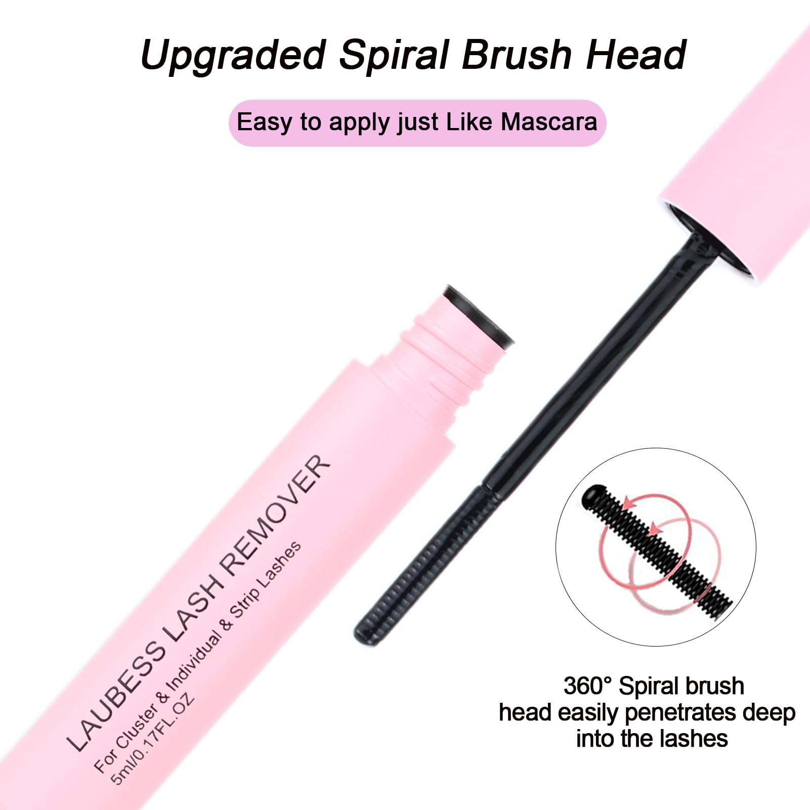 LAUBESS LASH Eyelash Extension Kit 50D 300 Pcs – DIY Cluster Lashes + Bond & Seal