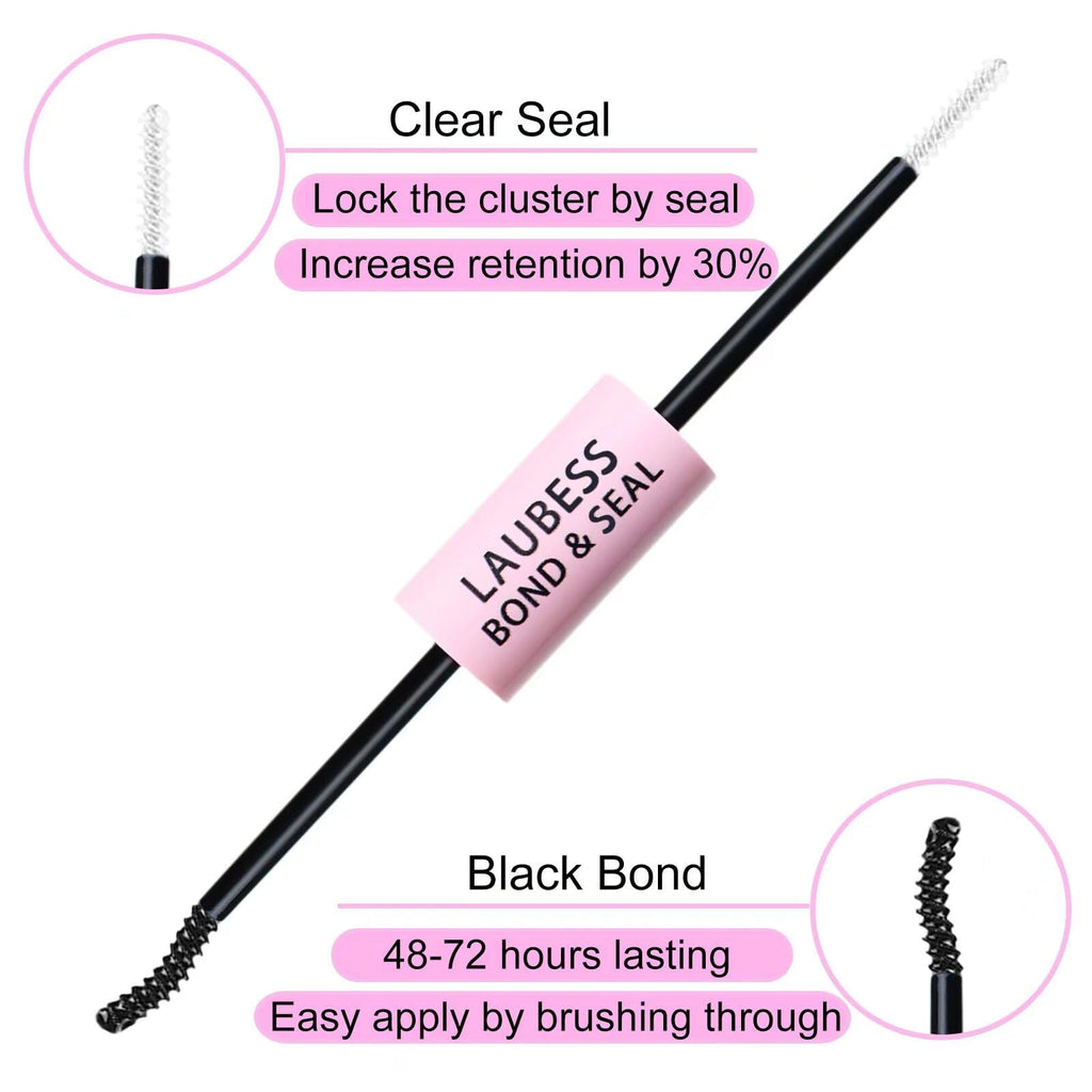 LAUBESS Lash Extension Kit 40D Clusters — DIY Waterproof Lashes Set