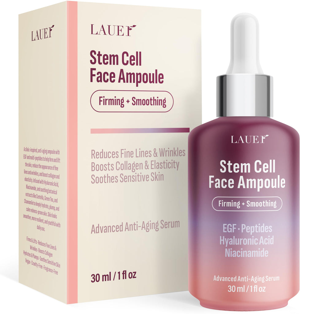 Lauer Cosmetic Stem Cell Face Ampoule – Firming & Smoothing Anti-Aging Serum