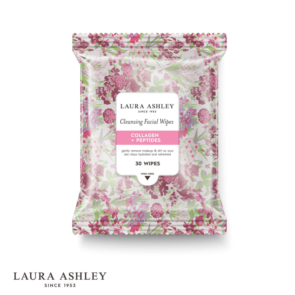 Laura Ashley 4-Pack Face Wipes for Women – Makeup Remover, Vitamin C, Retinol, Hyaluronic Acid | 120 Wipes
