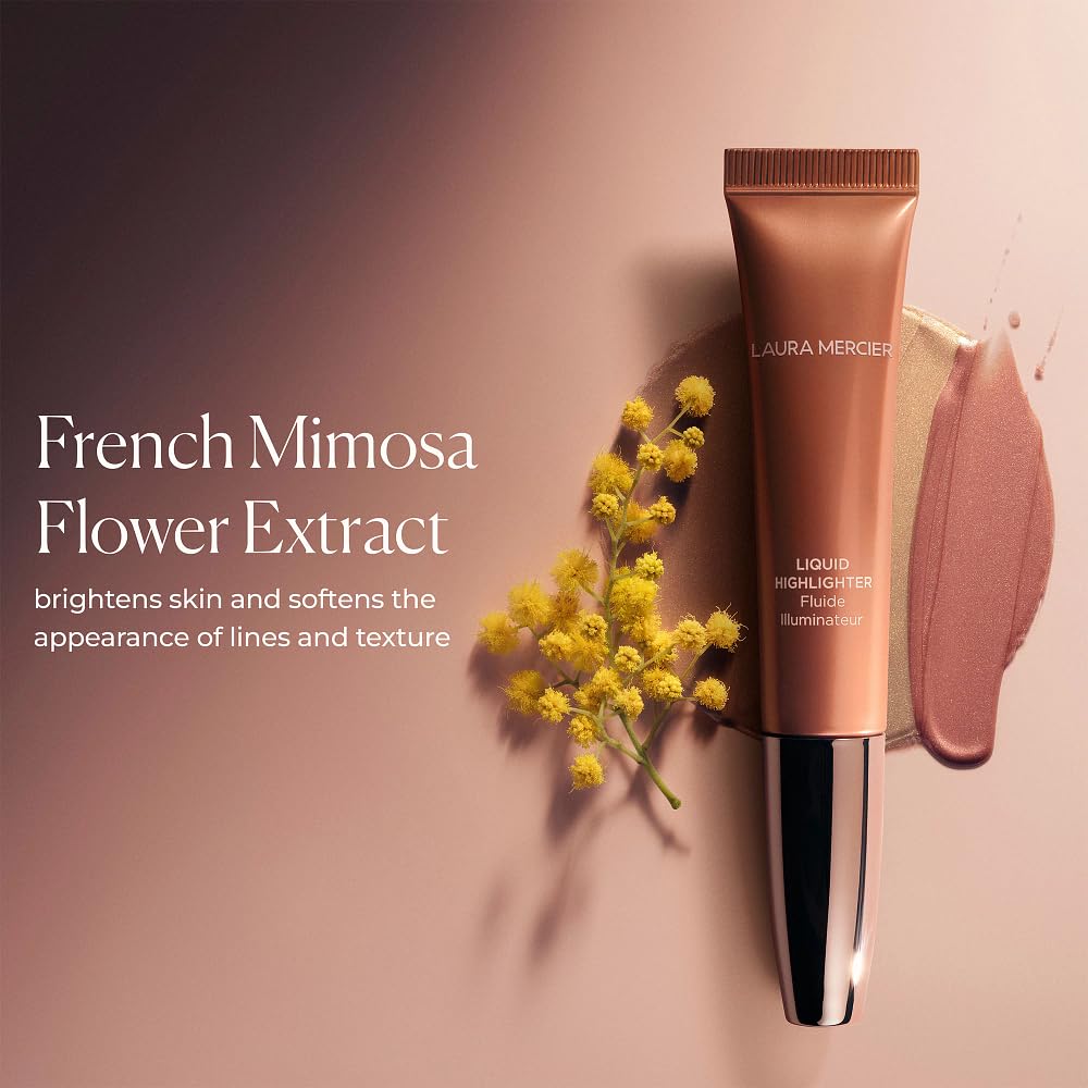 Laura Mercier RoseGlow Liquid Highlighter – Rosy Champagne Pink Radiance for All Skin Tones