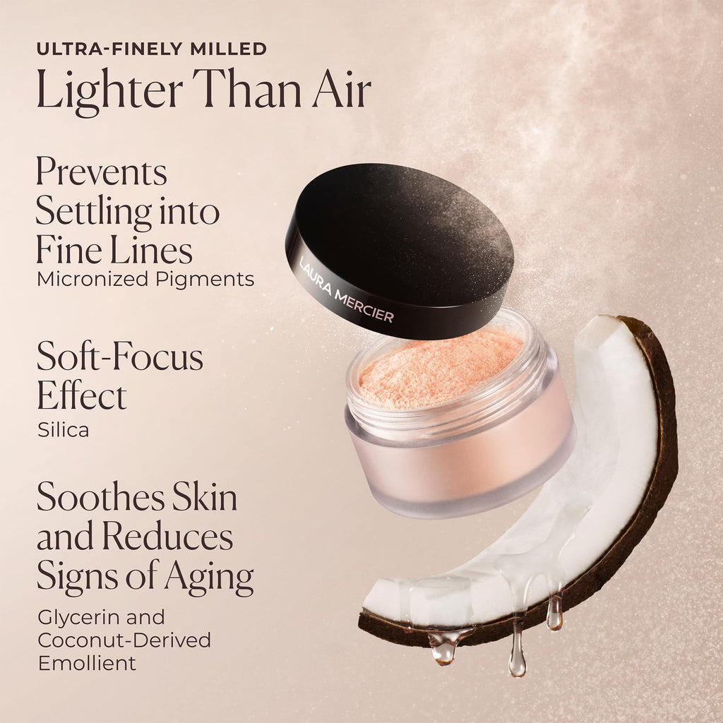 Laura Mercier Secret Brightening Under-Eye Setting Powder – Peach & Pink Pigments